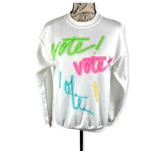 BP Crewneck colored print white sweatshirt